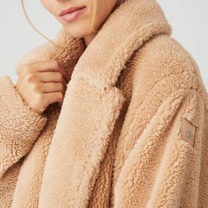 ALO Yoga Camel Sherpa Trench Coat Size XXS
